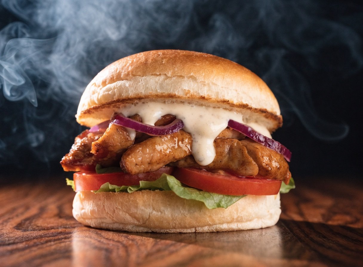 Chicken shawarma sandwich
