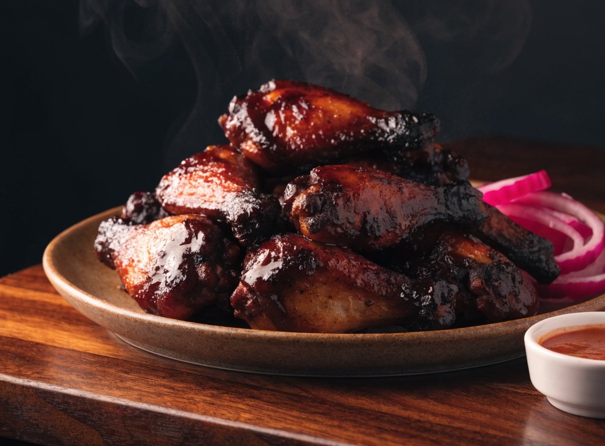 Saucy smokehouse wings